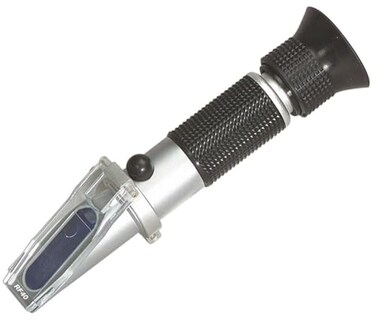 Extech RF40 Portable Coolant Battery Acid Refractometer with ATC Freeze Point Tester for Glycol Coolant Battery Specific Gravity Handheld Case Solution Included