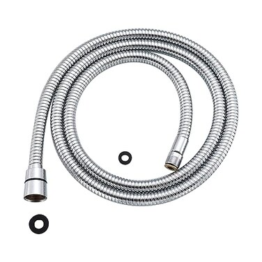Gnimauhz Kitchen 59Inch or 150CM Pull Down Sink Faucet Replacement Pull Out Spray Head Hose Stainless Steel Electroplating 15 meters