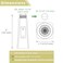 APLusee Kitchen Faucet Sprayer Head Pull Down 2 Modes Pull Out Sprayer Head Nozzle Replacement Brushed Nickel