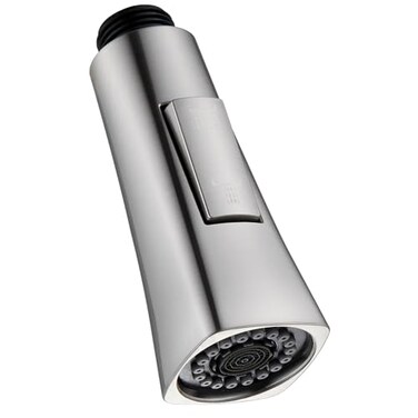 APLusee Kitchen Faucet Sprayer Head Pull Down 2 Modes Pull Out Sprayer Head Nozzle Replacement Brushed Nickel