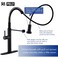 Fapully Black Kitchen Faucet with Pull Down SprayerTouchless Motion Sensor Single Handle Faucet for Kitchen Sink