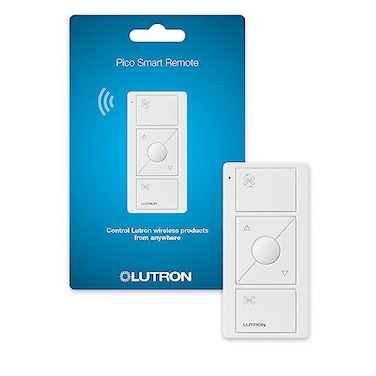 Lutron Pico Remote for Caseta Smart Fan Speed Control 3 Button Control For Table Top or Wallmount Use PJ23BRLWHF01R White