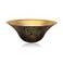 ALUCSET Floor Lamp Shade Replacement for Floor Lamp Shade Ceiling Fan Replacement Globes 122xH49 Inches Fitting Opening 165 Etching Small Chrysanthemum Metal Lamp Shade Black Gold