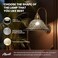 ALUCSET Floor Lamp Shade Replacement for Floor Lamp Shade Ceiling Fan Replacement Globes 122xH49 Inches Fitting Opening 165 Etching Small Chrysanthemum Metal Lamp Shade Black Gold