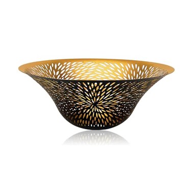 ALUCSET Floor Lamp Shade Replacement for Floor Lamp Shade Ceiling Fan Replacement Globes 122xH49 Inches Fitting Opening 165 Etching Small Chrysanthemum Metal Lamp Shade Black Gold