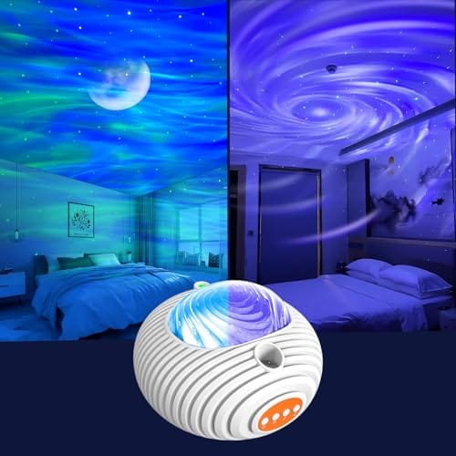 Elitun Elitun Star And Aurora Night Light Dual Effect Moon Galaxy Projector
