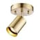 Globe Electric 1Light Track Spotlight Matte Brass Pivoting Head Dimmable Modern Glam 59765