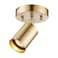 Globe Electric 1Light Track Spotlight Matte Brass Pivoting Head Dimmable Modern Glam 59765