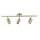 KCO Lighting Modern Brass Gold Track Lighting 3Lights Modern Kitchen Fixtures Indoor Flush Mount Ceiling Spotlights Dimmable LED Ceiling Spot Light 3Light