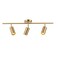 KCO Lighting Modern Brass Gold Track Lighting 3Lights Modern Kitchen Fixtures Indoor Flush Mount Ceiling Spotlights Dimmable LED Ceiling Spot Light 3Light