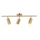 KCO Lighting Modern Brass Gold Track Lighting 3Lights Modern Kitchen Fixtures Indoor Flush Mount Ceiling Spotlights Dimmable LED Ceiling Spot Light 3Light