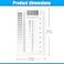 Mountlaser Crack Width Gauge Concrete Crack Gauge Width Ruler Width Crack Gauge CW02 1PCS