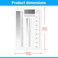 Mountlaser Crack Width Gauge Concrete Crack Gauge Width Ruler Width Crack Gauge CW02 1PCS