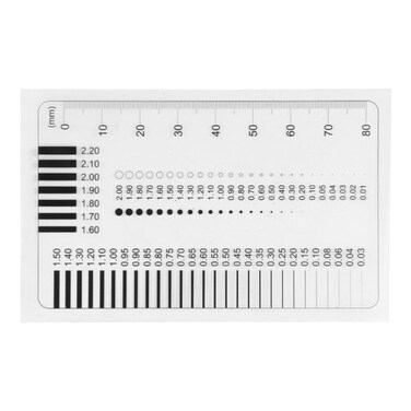 Mountlaser Crack Width Gauge Concrete Crack Gauge Width Ruler Width Crack Gauge CW02 1PCS