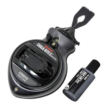 TAJIMA Chalk Line ChalkRite II Chalk Box with Extra Bold 1mm Snap Line Five Gear Quick Retrieval CR201CCPI