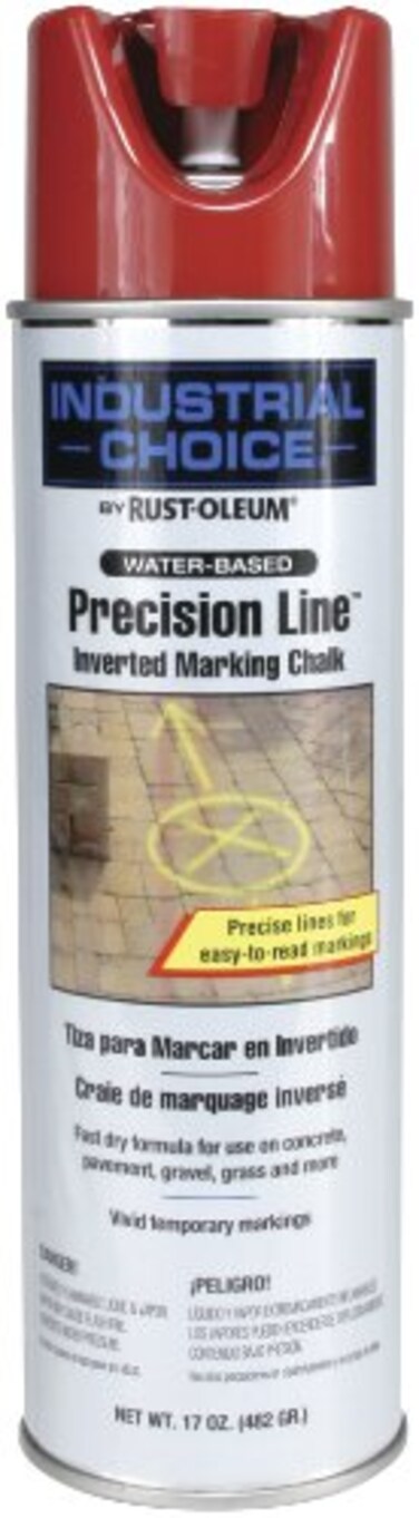 Rust-Oleum RustOleum 205235 MC1800 System Precision Line Inverted Marking Chalk 17Ounce Red