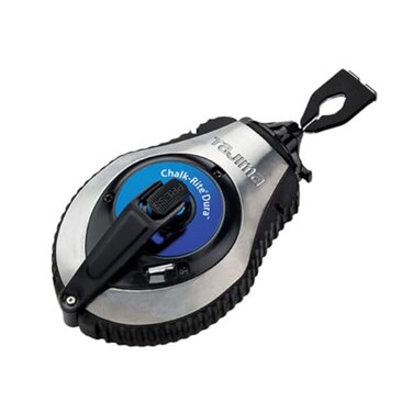 TAJIMA Chalk Line ChalkRite Dura Chalk Box with Ultra Thin 05mm Snap Line Integrated Handle Release CR402S