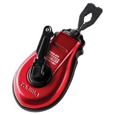 TAJIMA ChalkRite COMPACT SnapLine Extra Bold 10 mm Chalk Box with Steamlined Design Bold Line CR701SFR
