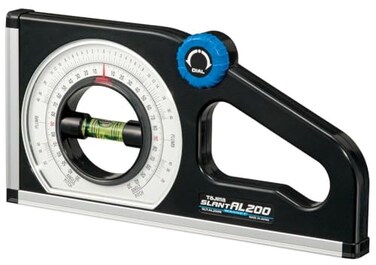 TAJIMA SLANT Angle Meter DualScale Rotary Pitch Finder with Thumb Dial Magnetic Base SLTAL200M