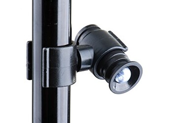Ergoactives,LLC LightBaum 2G LED Flashlight for Canes Crutches Walkers Universal ClipOn Mount Adjustable Angle Helps Prevent Nighttime Falls Battery Powered Easy Install on Any Mobility Device