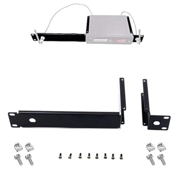 RhymKawa Antenna Distributor Bracket Hardware Kit for Mounting Shuer SLX4 SLXD4 Wireless Microphone Single Receiver on 19 Audio Rack Case for 1 Receiver