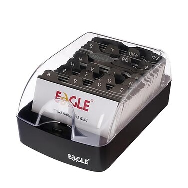 Eagle Business Card Box PushButtonStorage up to 350 Cards