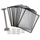 Ultimate Office AdjustaView 10Pocket Desk Reference Organizer AddOn with EasyLoad Pockets AddOn Module Only Black Pockets