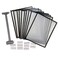 Ultimate Office AdjustaView 10Pocket Desk Reference Organizer AddOn with EasyLoad Pockets AddOn Module Only Black Pockets