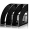 Lemical 3 Compartments Open Section Magazine File Holder Desk Organizer Book Rack Office Home Document Storage File Rack Kitchen Tool Organizer