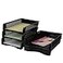 Ggbin 6Tier Desktop A4 Paper Organizer Tray Stackable File Trays for Storage Black