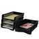 Ggbin 6Tier Desktop A4 Paper Organizer Tray Stackable File Trays for Storage Black