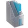 MyGift Silver Wire Mesh Document Holder Wall Mounted or Desktop Magazine and File Rack Set of 2