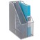 MyGift Silver Wire Mesh Document Holder Wall Mounted or Desktop Magazine and File Rack Set of 2
