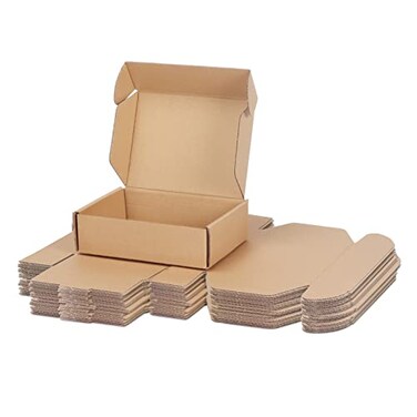 PHAREGE 7x5x2 inch Shipping Boxes Bulk 25 Pack Brown Tab Lock Tuck Top Mailer Boxes for Packaging Small Business Small Cardboard Gift Boxes for Wrapping Mailing Present