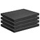 Joewuzun 4 PCS Black Foam Padding 16x12x1 Inch Polyurethane High Density Foam Cuttable Black Sheet Pad Cushioning Inserts for Packing Cases and Crafts