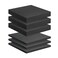 Joewuzun Pick Apart Foam Insert 3 PCS and Foam Pads 3 PCS Pluck Pre Cubed Insert Pre Separated Cube Sheet with Bottom Use for Interlocking Cases Tool Box Board Storage Drawer Pad 12in12in