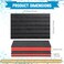Outus 4 Pcs Cuttable Polyurethane Foam Pads Craft Foam Insert for Cases Packing Padding Camera Toolbox Storage16 x 12 x 15 Inch 16 x 12 x 2 InchRed Black