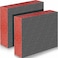 Frienda 2 Pcs Polyethylene Foam Sheet Polyethylene Insert Cuttable Packing Block Foam Padding for Toolbox Storage and Crafts 12 X 10 X 315Red and Black