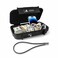 RESETG13 Portable Lock Box with 4Digit CombinationRemovable Chain for Travel Beach Home Office Outdoor Activities Waterproof AntiTheft Security Case Black