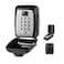 POMYDODU Key Lock Box Wall Mounted Key Storage Box with 12Digit Keyboard Combination Resettable Code Large Capacity Waterproof Security Lock Box for Home Office Outdoor