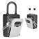Fayleeko Portable Key Lock Box Upgrade Clearly Visible Numbers Lock Box Wall Mounted for House Key 5 Key Capacity Weatherproof Resettable Code 1 Pack Gray