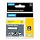 DYMO Industrial Labels 1 Flex Nylon Black on Yellow