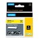 DYMO Industrial Labels 1 Flex Nylon Black on Yellow