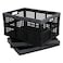Fiazony 3Pack 32 L Collapsible Crates Plastic Folding Storage Crates