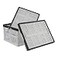Teyyvn 3Pack 30 L Plastic Stackable Collapsible Storage Crates Folding Storage Baskets