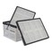 Teyyvn 3Pack 30 L Plastic Stackable Collapsible Storage Crates Folding Storage Baskets