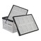 Teyyvn 3Pack 30 L Plastic Stackable Collapsible Storage Crates Folding Storage Baskets