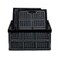 Hommp 4Pack 15 L Plastic Collapsible Storage Crates Stackable Storage Folding Crates