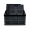 Hommp 4Pack 15 L Plastic Collapsible Storage Crates Stackable Storage Folding Crates