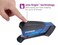 PaperPro Compact Classic Desktop Stapler 15 Sheet Capacity No Effort One Finger 80 Easier Stapling Blue